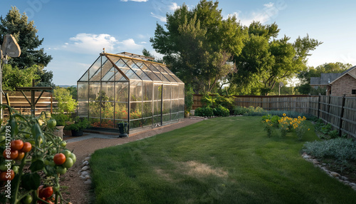 Charming Greenhouse in Backyard © lovio