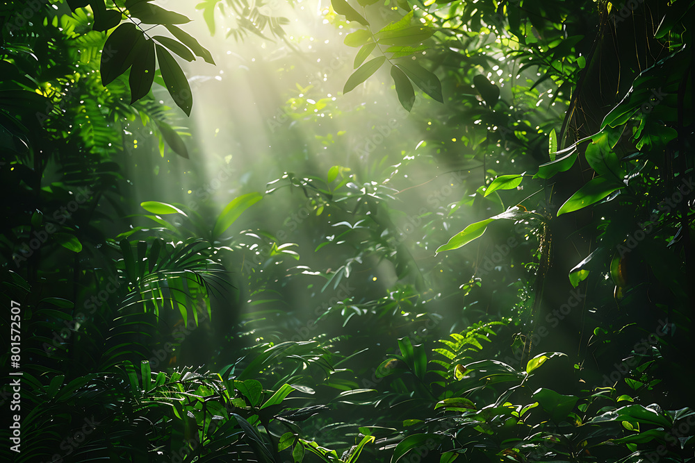 sunlight in the forest