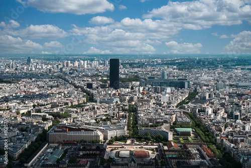 Paris, France. April 22, 2022: Les Invalides is an architectural complex and panoramic landscape of the city.