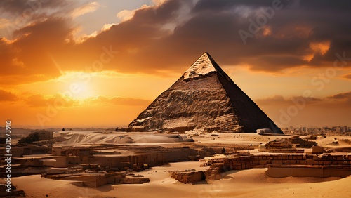 AI Generate Image From pyramids to palaces documenting the architectural wonders of antiquity