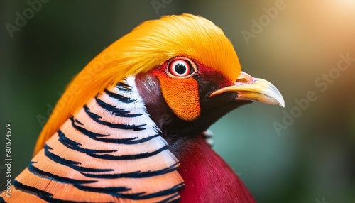 golden pheasant china s unique ornamental bird chinese pheasant chrysolophus pictus photo