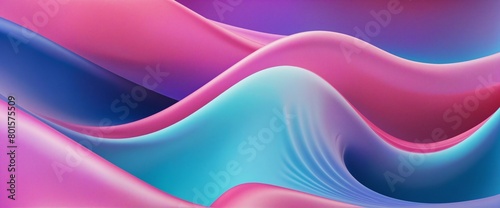 Modern Flowing Graphic Banner with Vibrant Curves and Wavy Lines