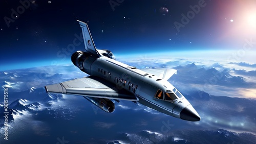 Space exploration illustrating technological advancements in the aerospace industry with 3d rendered AI Image