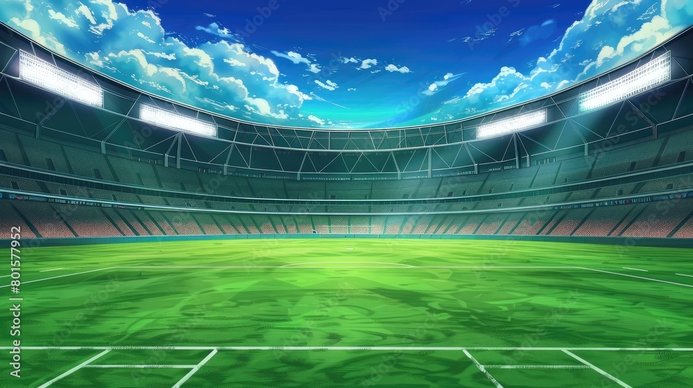 Sports stadium background template