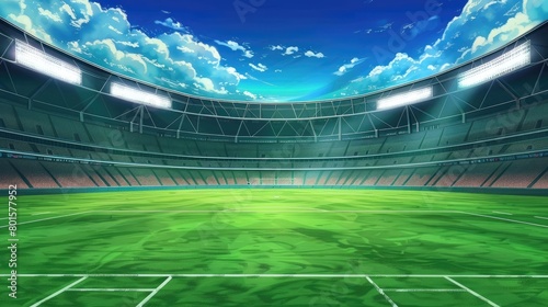 Sports stadium background template
