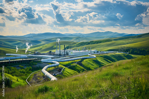 Geothermal Energy Station, a landscape shot