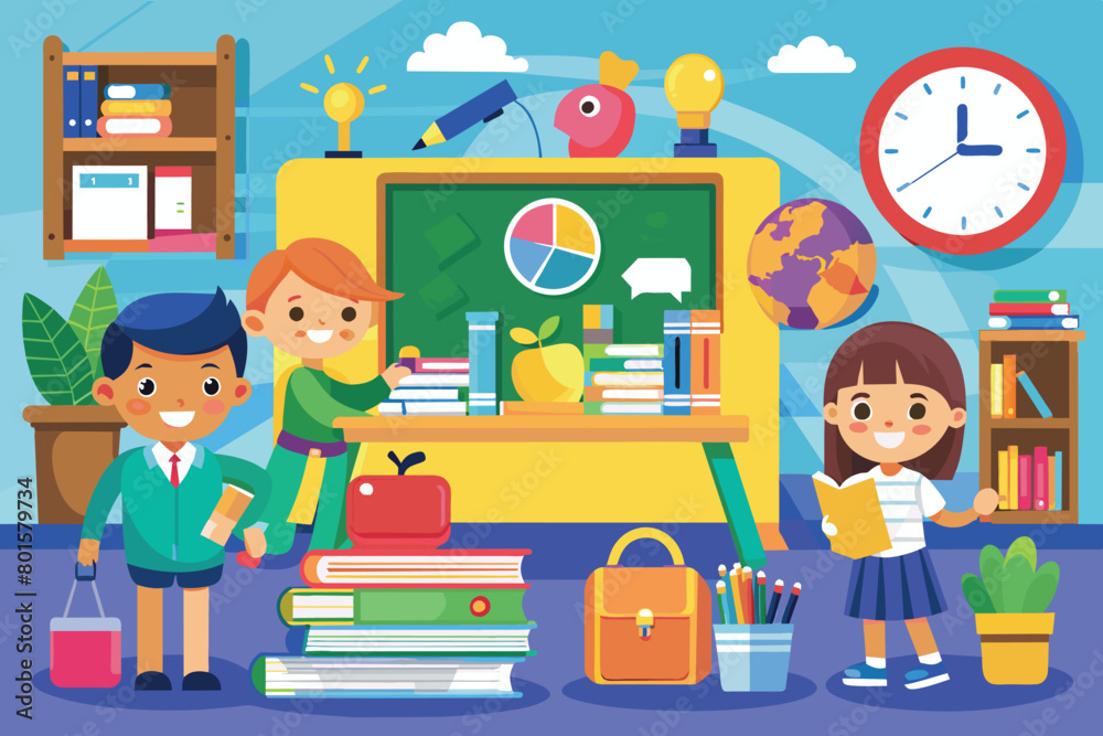 back to school concept vector back to school concept vector