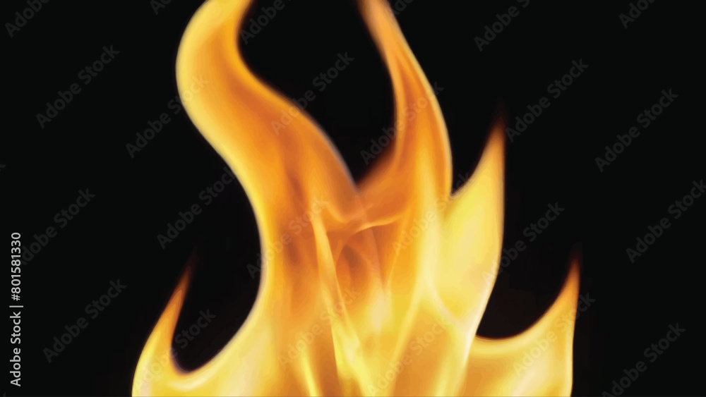 realistic vector illustration of fire flames on black background burning red yellow white blue hot realistic vector illustration of fire flames on black background burning red yellow white blue hot