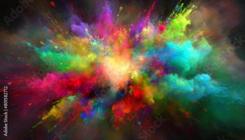 splatter explode nebula dye imagination burst cosmos explosion fractal vivid rainbow colourful