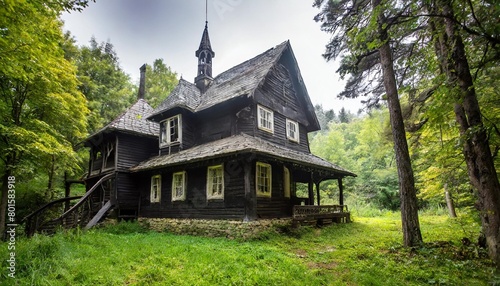 haunted house in the woods