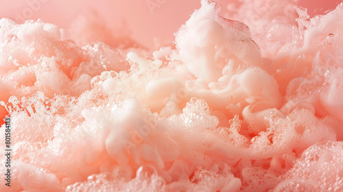 Abstract Close-up of Creamy Peach Texture