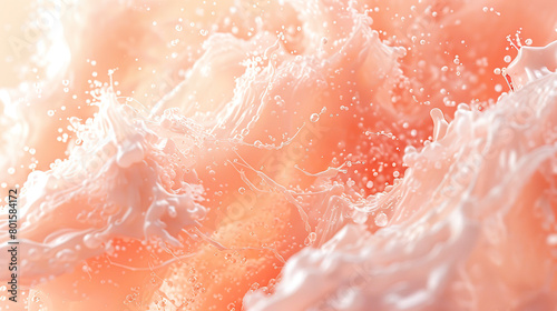 Artistic Peach Tones in Creamy Texture