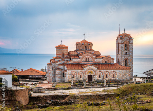 The Church of Saints Clement and Panteleimon, a Byzantine church situated on Plaosnik in Ohrid, North Macedonia.