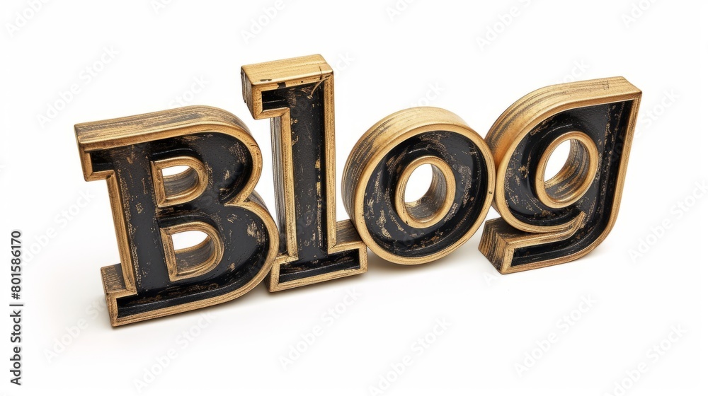 The word Blog created in Art Deco Typography. The word Blog created in Art Deco Typography.