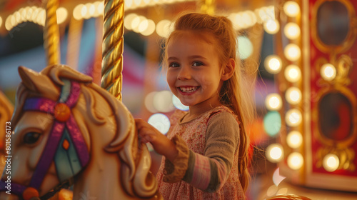 girl on merry go round