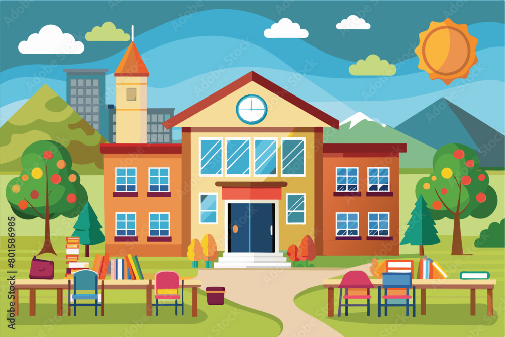back to school concept vector Illustration back to school concept vector Illustration