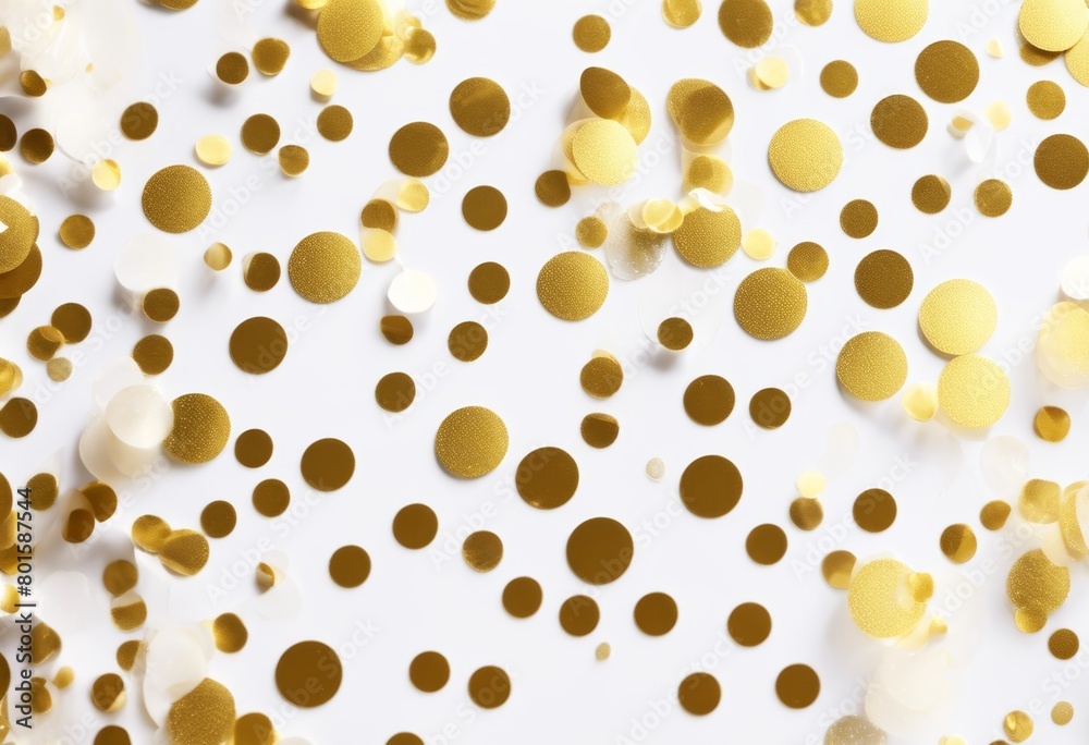 'White Gold Background Metallic Pattern Faux Foil Dots confetti sparkle glistering shiny texture circle dotted foi'