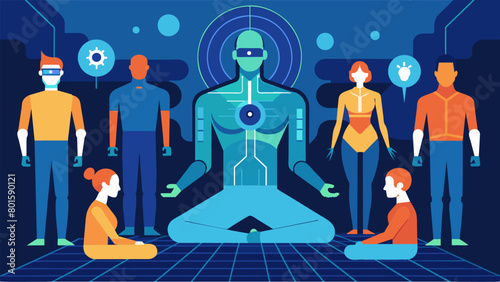 A group of individuals undergoing intensive training to prepare their bodies and minds for the integration of advanced technology in pursuit of.