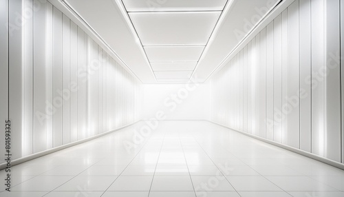 piece completement blanche en interieur vide avec lumiere eblouissante mur et sol ambiance claire lumineuse arriere plan pour conception et creation graphique