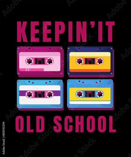 Keep It Classic Shirt design  Boombox Design  Cassette Tape Graphic  Cassette Recorder Shirt  Walkman Lovers Gift  Radio Cassette  Music Player