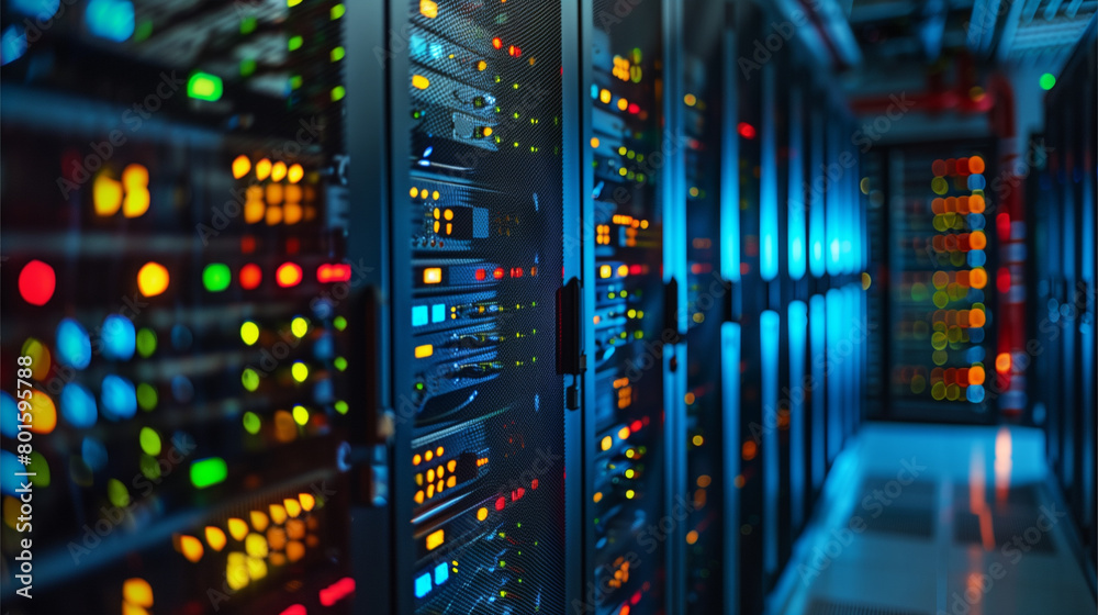 Array of Servers in a Data Center Array of Servers in a Data Center