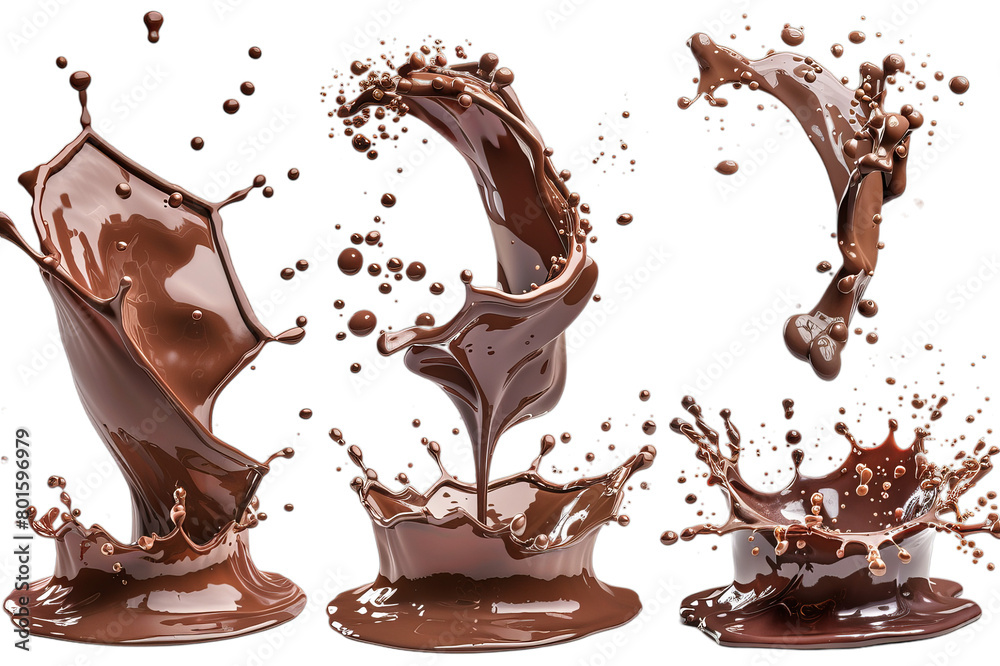 chocolate splash isolated on white background chocolate splash isolated on white background