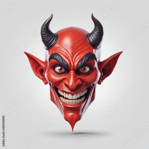 The Smirking Daemon: A Mischievously Charming creature with a Wicked Grin photo