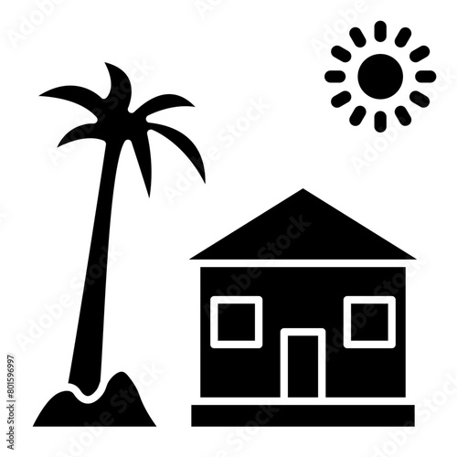 Resort Line Icon