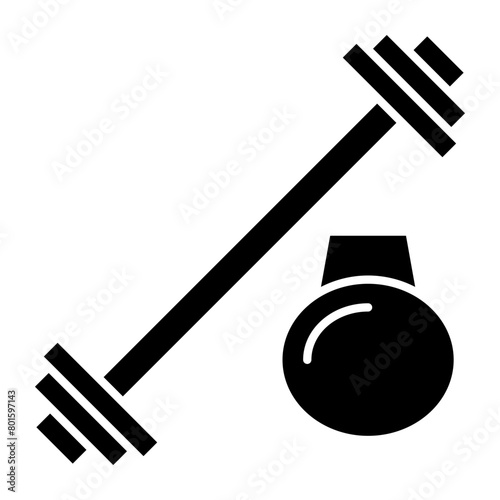 Gym Equipment Line Icon