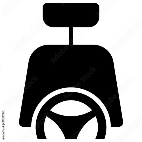 car seats solid icon