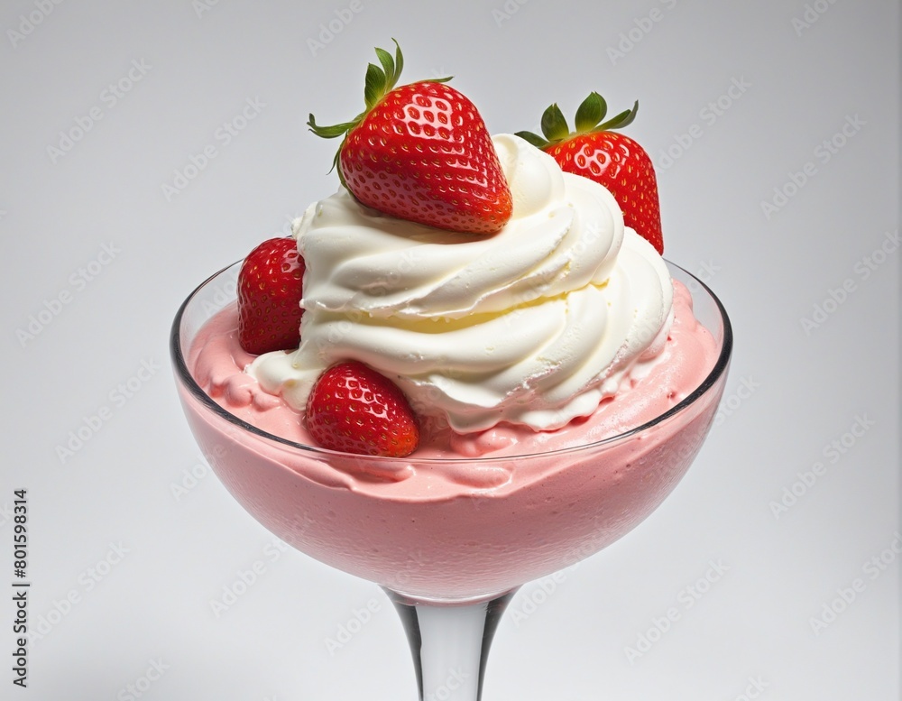 Refreshing Red Berry Delight with Creamy Dairy Goodness Refreshing Red Berry Delight with Creamy Dairy Goodness