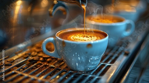 Two Cups of Coffee on Stove