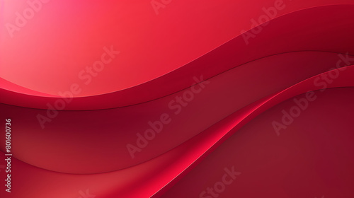 Red background with a red wave texture. An abstract background with a red gradient