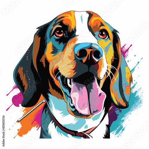 American Foxhound T-Shirt Graphic Vector