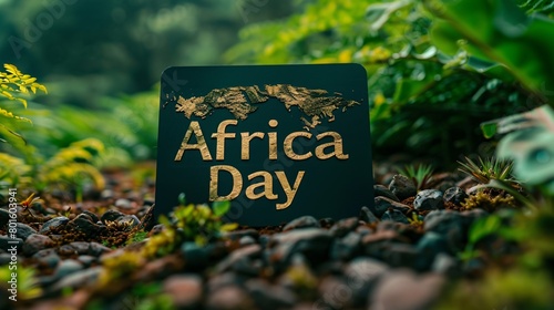 African day text banner
