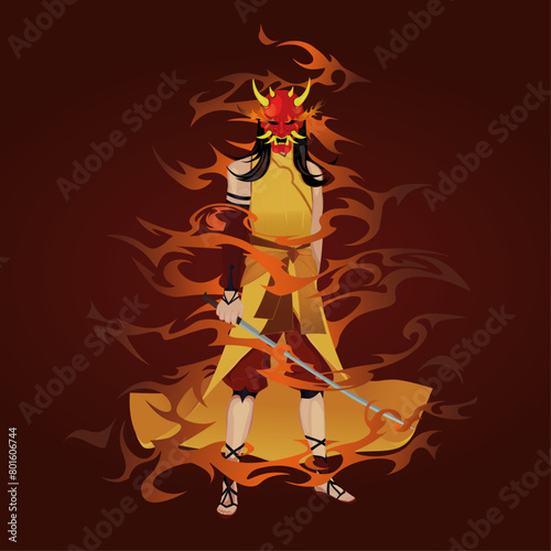 illustration of Japanese mythological creature shikome