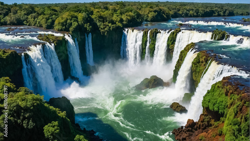 Stunning waterfall Argentina photo