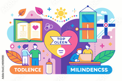 A mockup that promotes open-mindedness and tolerance