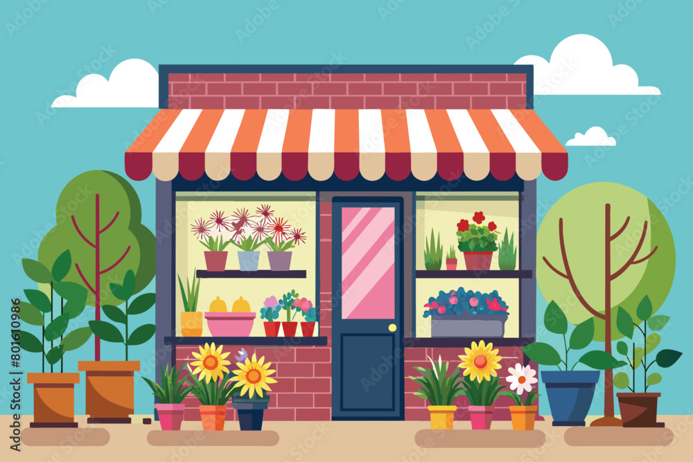 a cartoon illustration of a house with flowers and a fire place. a cartoon illustration of a house with flowers and a fire place.