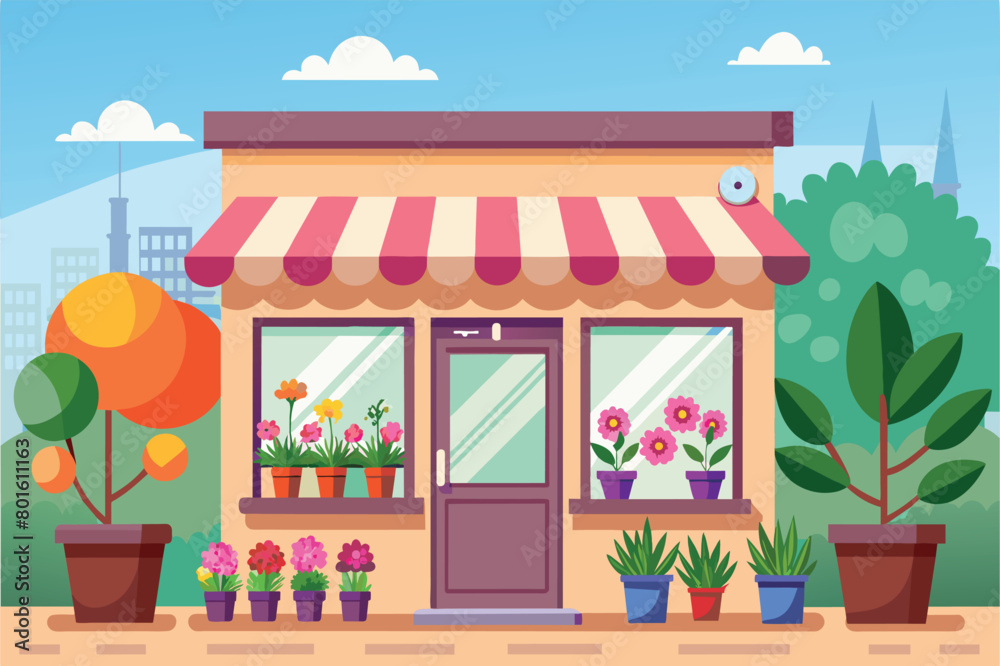 a cartoon illustration of a house with flowers and a fire place. a cartoon illustration of a house with flowers and a fire place.