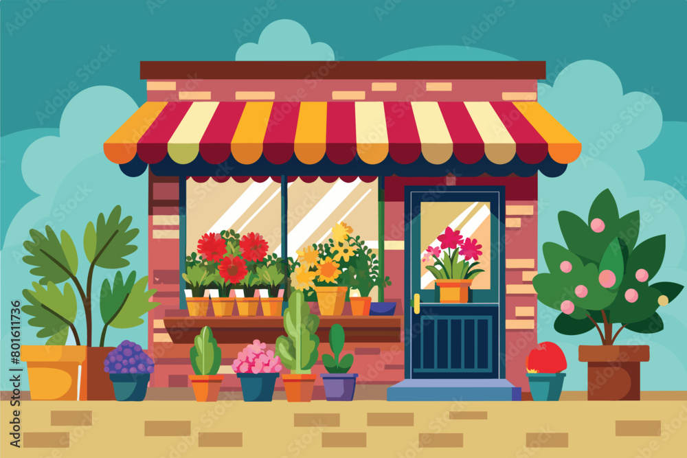 a cartoon illustration of a house with flowers and a fire place. a cartoon illustration of a house with flowers and a fire place.