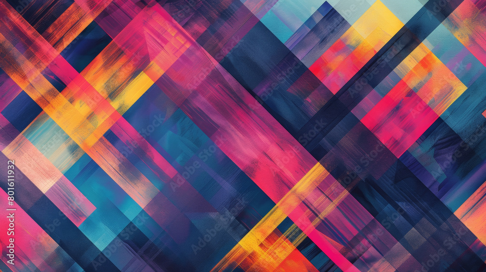 A colorful abstract painting with a lot of different colors and shapes A colorful abstract painting with a lot of different colors and shapes