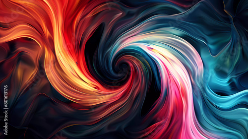 Abstract Wallpaper Background hypnotic swirls multi color photo