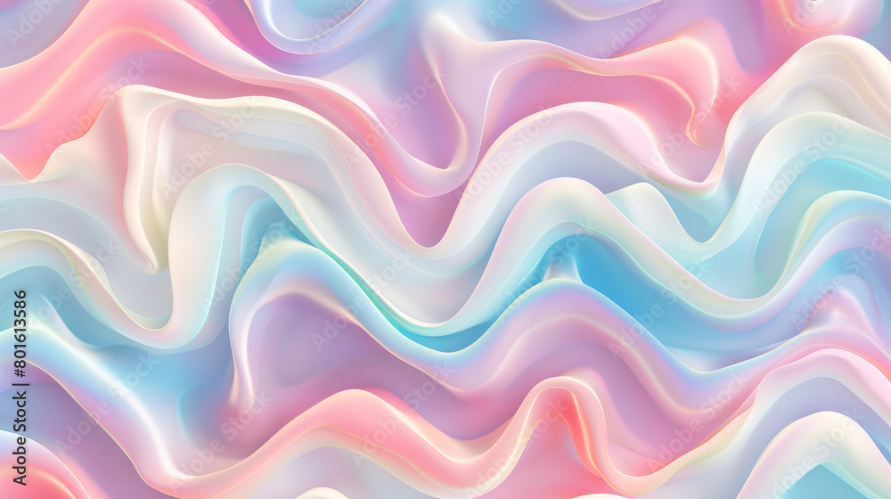 A colorful, flowing line of pink, blue, and white A colorful, flowing line of pink, blue, and white