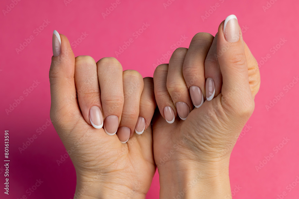 Fototapeta premium beautiful nails on a girl's hand