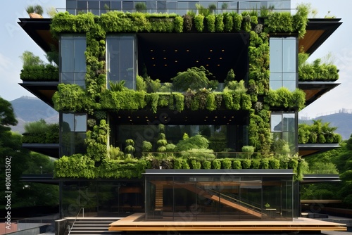 Office building with green environment