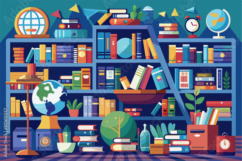 A library filled with books on diverse subjects, providing resources for self-directed learning and exploration