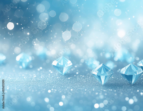blue diamonds jewel background sparkly bokeh effect backdrop wallpaper (ID: 801615989)