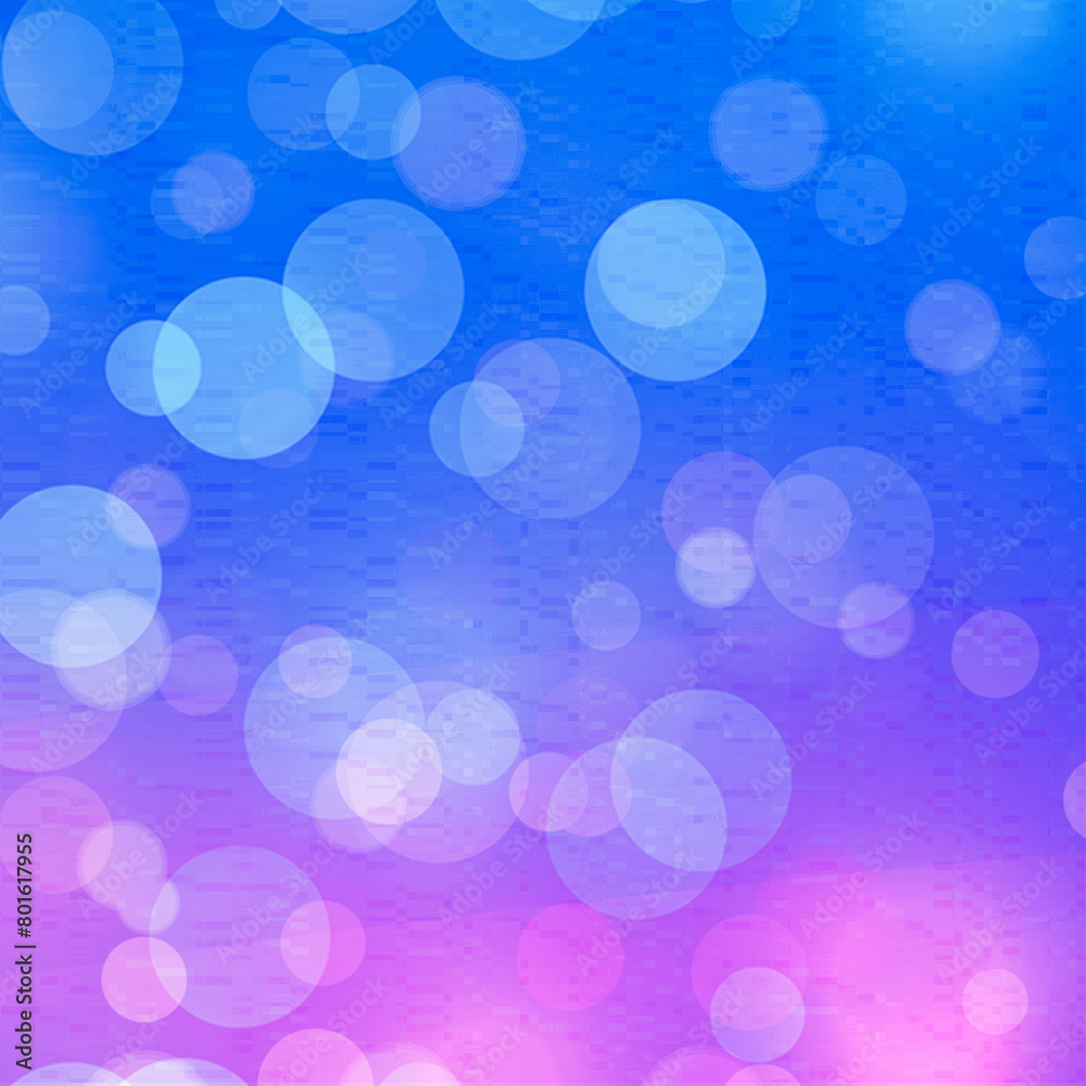 Blue bokeh square background for Banner, Poster, celebration, event and various design works Blue bokeh square background for Banner, Poster, celebration, event and various design works