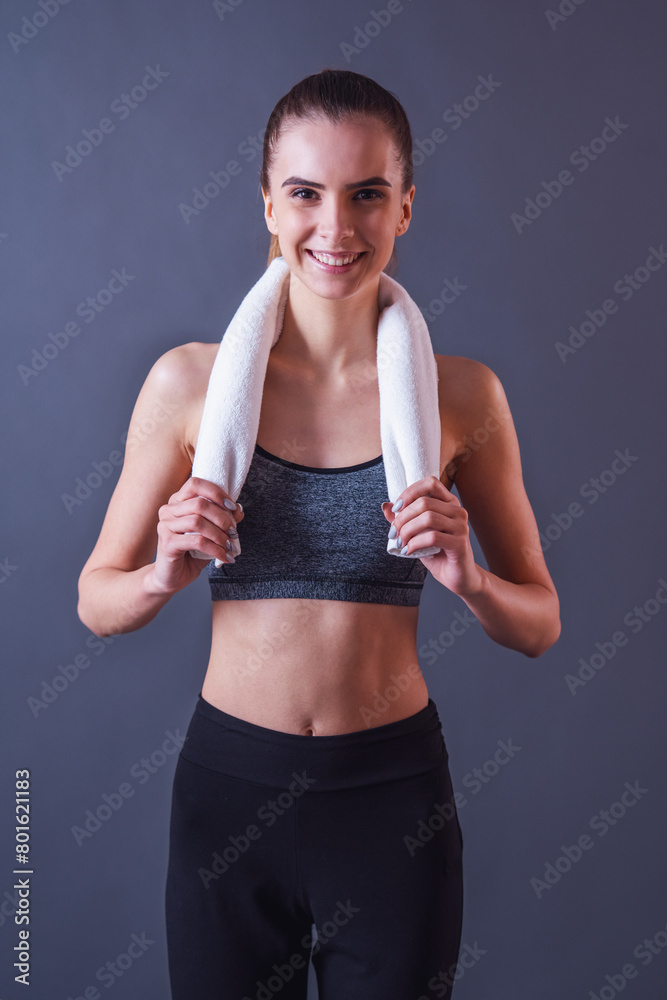 Beautiful young sportswoman Beautiful young sportswoman